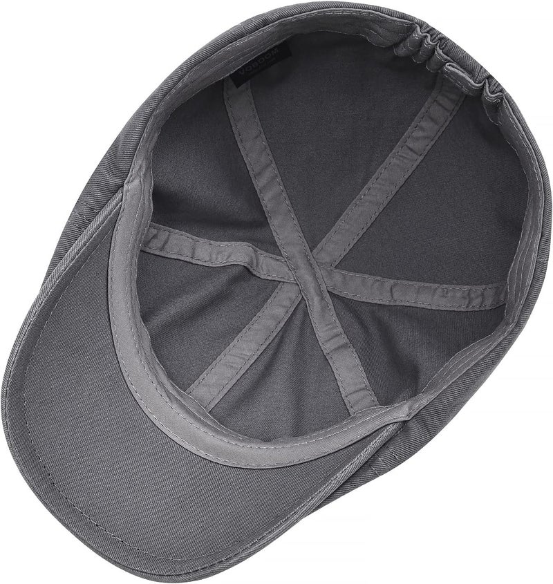 VOBOOM Cotton Flat Cabbie Hat Gatsby Ivy Irish Hunting Newsboy Cap - Image 5